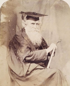 Thomas Combe in Cloak and Mortar Board, from an album compiled by Sir John Everett Millais - Charles Dodgson - ABDAG012295 by Lewis Carroll