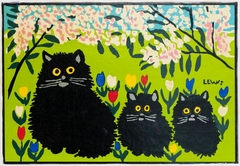 Three Cats by Maud Lewis