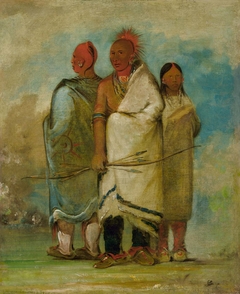 Three Fox Indians by George Catlin