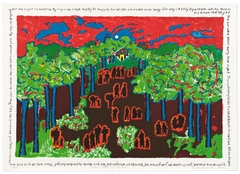 Under a Blood Red Sky #7 by Faith Ringgold