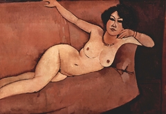 Akt auf Sofa (Almaiisa) by Amedeo Modigliani