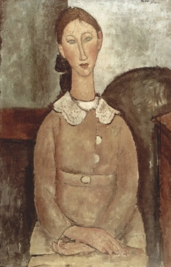 Mädchen in gelben Kleid by Amedeo Modigliani