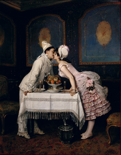 Le Baiser by Auguste Toulmouche