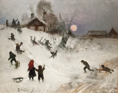 Sledging by Bruno Liljefors