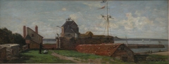 La tour François Ier au Havre by Eugène Boudin