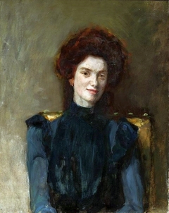 Portrait of a Redhead Woman by Jan Ciągliński