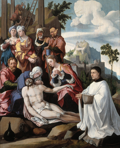 Lamentation of Christ with a Donor by Jan van Scorel