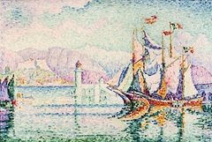 Antibes - Morning. by Paul Signac