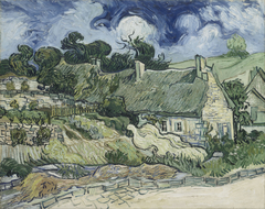 Thatched cottages as Cordeville, Auvers-sur-Oise by Vincent van Gogh