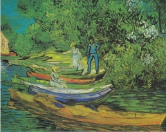 On the banks of the Oise at Auvers by Vincent van Gogh