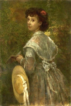 Portrait of artist's sister by Witold Pruszkowski