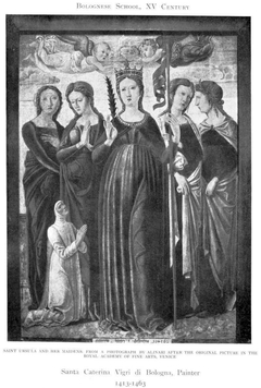 Usula and her maidens by Catherine of Bologna