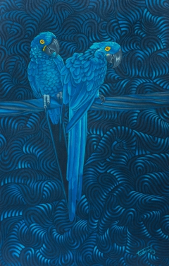 In the Parrots Azure by Vera Ema Tataro