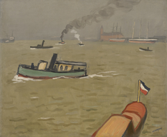 Vedette in Hamburg by Albert Marquet