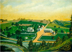 View of Benjamin Reber's Farm by Charles C Hofmann