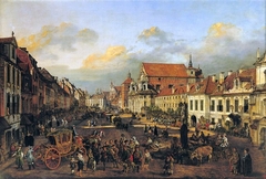 View of Cracow Suburb leading to the Castle Square by Bernardo Bellotto