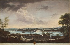 View of the Town and Port of Bayonne (La villa y puerto de Bayona) by Juan Patricio Morlete Ruiz