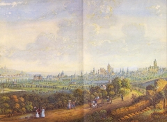 View on Mainz from North-West by Franz Ludwig Reichsgraf von Kesselstadt