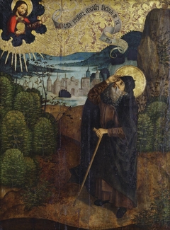 Vision of St. Anthony the Hermit, detail of an altar wing from the Church of Saint Anthony in  Szepesbéla (today Spišská Belá, Slovakia) by Anonymous