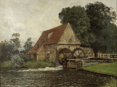 Watermill in Lage (Drente), The Netherlands by Julius van de Sande Bakhuyzen