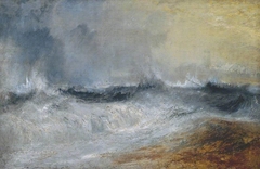 Waves Breaking against the Wind by J. M. W. Turner