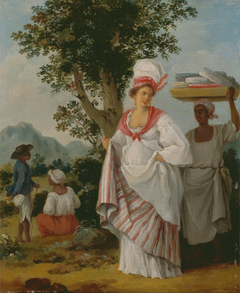 West Indian Creole woman, with her Black Servant by Agostino Brunias