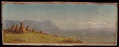 Western Landscape with Tepees by John Williamson