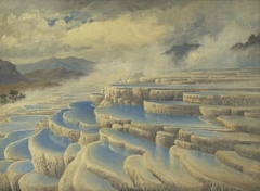 White Terraces, Rotomahana by Charles Blomfield