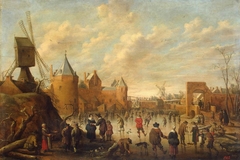 Winter in a Dutch Town by Joost Cornelisz Droochsloot