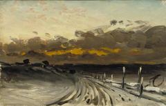 Winter Landscape, Sunset by Fanny Churberg