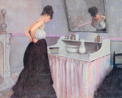 Woman at a Dressing Table by Gustave Caillebotte