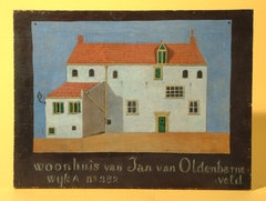 Woonhuis van Jan van Oldenbarneveld wijk A no. 282 by anonymous painter