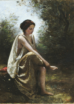 Wounded Eurydice by Jean-Baptiste-Camille Corot