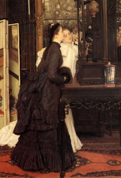 Young Ladies Admiring Japanese Objects by James Tissot