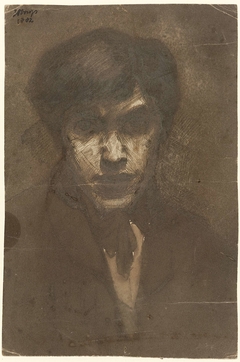 Zelfportret van de schilder Jan Toorop by Jan Toorop