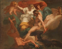 Zeus with Hera expelling Hephaestus (previously called Zeus with Cybele expelling Chronos) by Gaetano Gandolfi