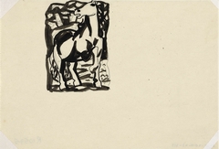 Zonder titel (paard) by Leo Gestel