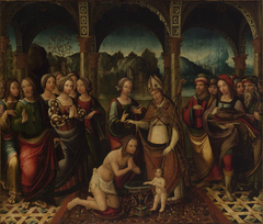 A Baptismal Ceremony by Amico Aspertini