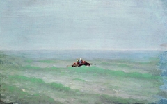 A boat in the sea. The Crimea by Arkhip Kuindzhi