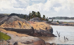 A Rocky Shore in the Archipelago by Fanny Churberg