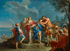 Achilles takes leave of the Centaur Chiron by Giuseppe Marchesi