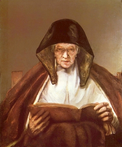 An Old Woman Reading (formerly Prophetess Hannah) by Rembrandt