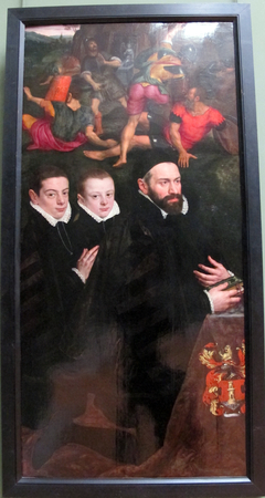 Antonio del Rio, Lord of Aertseleer, and His Two Sons by Willem Key