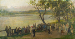 Baile à Beira do Rio by Eliseu Visconti