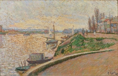 Bank of the Seine. Asnières by Paul Signac