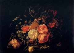 Basket of Flowers by Rachel Ruysch