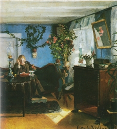 Blue interior by Kitty Lange Kielland