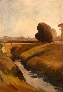 Boundary Marker by the Jeker by Willem van Konijnenburg