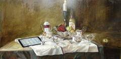 Breakfast with ipad by Olga Glumcher