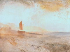 Brighton Beach, with the Chain Pier in the Distance, from the West by J. M. W. Turner